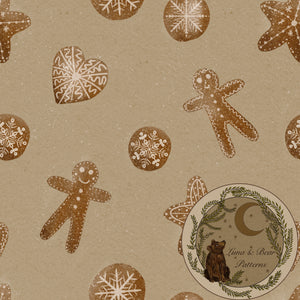 Gingerbread | surface design | digital download |  non exclusive | seamless pattern