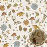 Retro botanical non-exclusive seamless pattern surface design