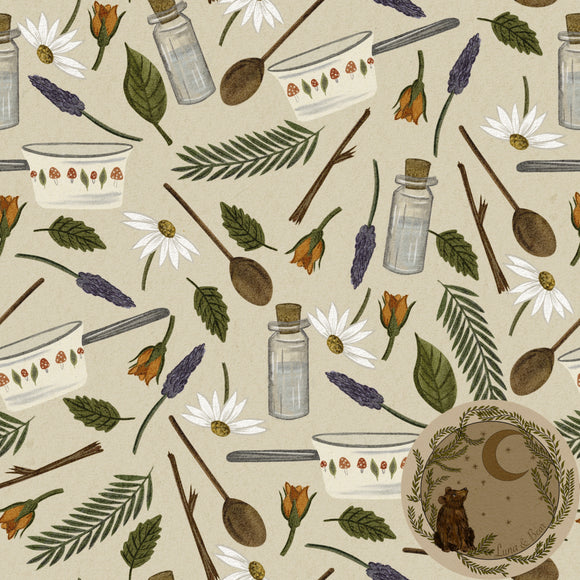 Potions and perfume seamless design surface design