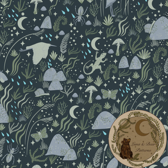 Moss and marsh | surface design | digital download | seamless pattern