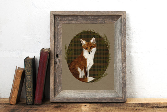 Highland Fox art print