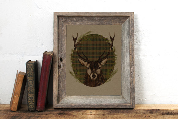 Highland Stag art print