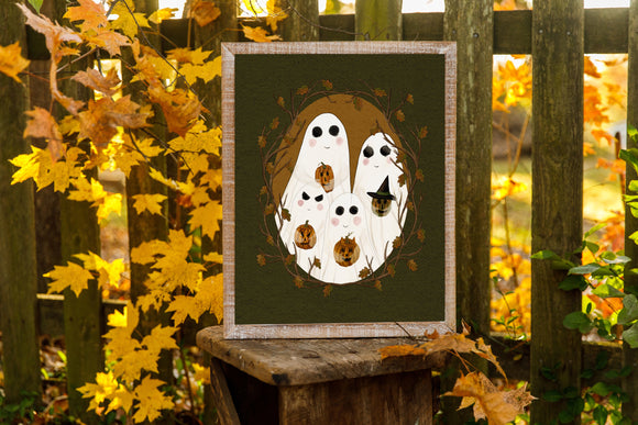 Ghost Family Portrait art print